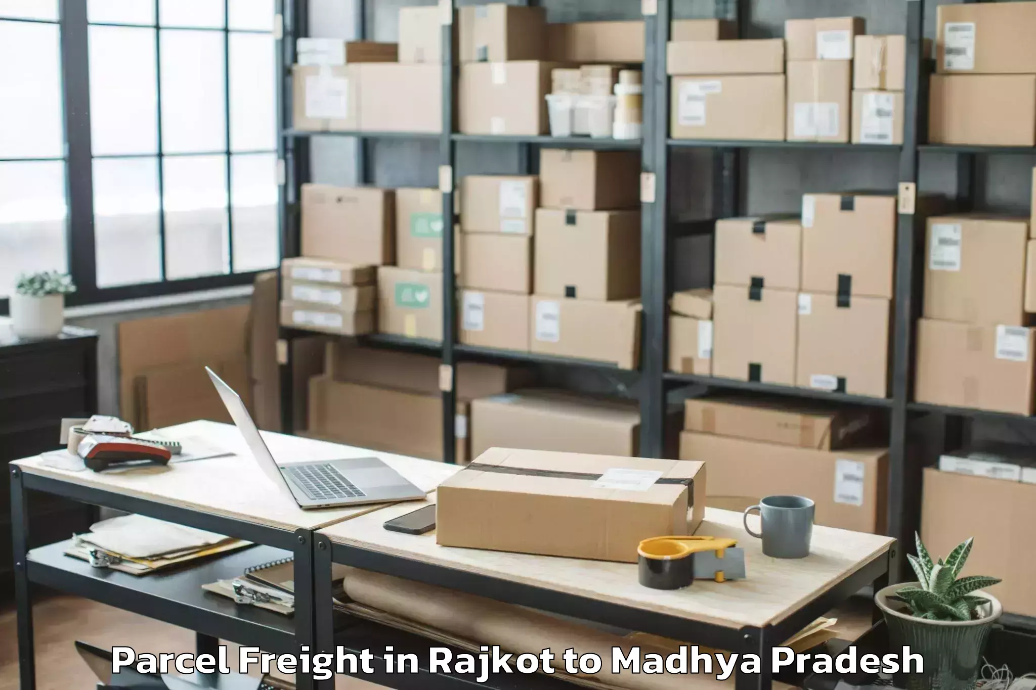 Book Your Rajkot to Tikamgarh Parcel Freight Today